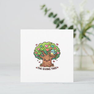 Menu Mignon Kawaii L'Arbre Généreux Cœur Feuilles Genti