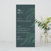 Menu Minimal and Chic Green Wedding  (Debout devant)