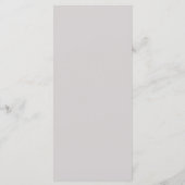 Menu Minimal et chic | Gris doux et Mariage noir (Dos)