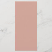 Menu Minimal et chic | Mariage en terre cuite (Dos)