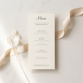 Menu Minimal Modern Luxury | Elegant Black & White