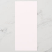 Menu minimal moderne Blush PInk et Mariage jaune (Dos)