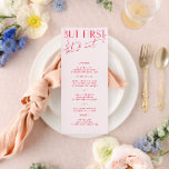 Menu minimal moderne Blush PInk & Magenta Mariage<br><div class="desc">Conçu pour coordonner avec pour la collection de Faire-part de mariage "brillantes". Pour modifier les détails, cliquez sur "Détails". Pour déplacer le texte ou modifier la taille, la police ou la couleur, cliquez sur "Modifier à l'aide de l'outil de conception". Voir le lien de collection sur cette page pour voir...</div>