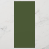 Menu Minimalist Olive Green Elegant Wedding Dinner (Dos)