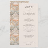 Menu minimaliste beige élégant (Devant / Derrière)
