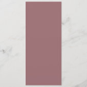 Menu Minimaliste Beige Élégant (Dos)