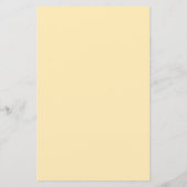 Menu minimaliste Beurre Jaune Mariage moderne (Dos)
