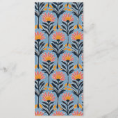 Menu minimaliste bleu élégant (Dos)