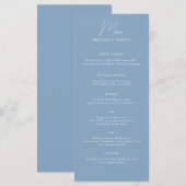 Menu Minimaliste discrète (Devant / Derrière)
