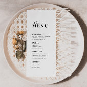 Menu minimaliste moderne
