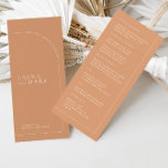 Menu minimaliste moderne Boho Arch Mariage<br><div class="desc">Designed to coordinate with the "Arches Minimum" Wedding Invite Collection. To change details,  click "détails". To move the text or change the size,  font,  or color,  click "Edit using Design Tool". View the collection link on this page to see all of the matching items in this beautiful design.</div>