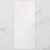 Menu Minimaliste Moderne Lilas Violet Tendance (Dos)