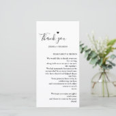 Menu Minimaliste Moderne + Note Merci (Debout devant)