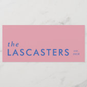 Menu minimaliste moderne Sleek Simple Mariage (Dos)