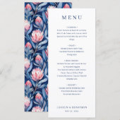 Menu minimaliste noir élégant (Devant / Derrière)