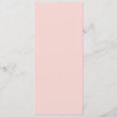 Menu minimaliste rose élégant (Dos)