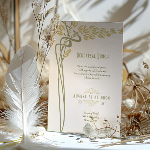  menu Minimalistische Art Nouveau Kaart