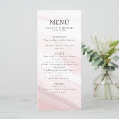 Menu Minuscule Rose blanc marbre (Debout devant)