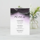 Menu Mist Ethereal Ombre Dîner Ultra Violet Doré (Debout devant)