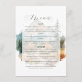 Menu Misty Mountain Mariage (Devant)