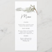 Menu Misty Mountain Pine branch Wedding (Devant)
