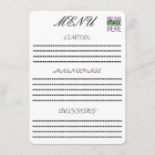 MENU MODELE DE TEXTE D'IMAGE BLANC SIMPLE ÉDITABLE MODE (Devant)