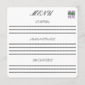 MENU MODELE DE TEXTE D'IMAGE BLANCHE SIMPLE ÉDITABLE MO (Devant)