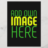 MENU MODELE DE TEXTE D'IMAGE NOIRE SIMPLE ÉDITABLE MODE (Dos)