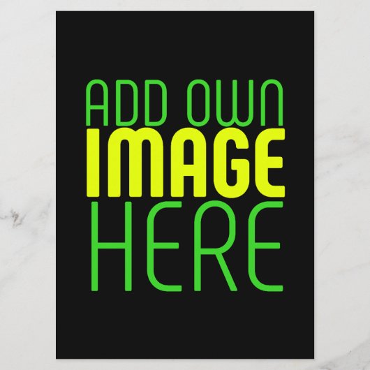 MENU MODELE DE TEXTE D'IMAGE NOIRE SIMPLE ÉDITABLE MODE (Dos)