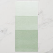 Menu Modern Green Wedding (Dos)