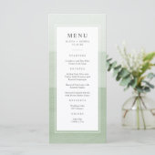 Menu Modern Green Wedding (Debout devant)