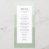 Menu Modern Green Wedding (Devant)