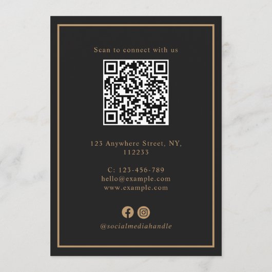 Menu Modern Luxury Black Golden Paw Pet Care Pricing (Dos)