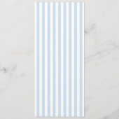 Menu Modern Minimal Minimalist Blue Stripes Wedding (Dos)