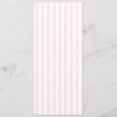 Menu Modern Minimal Minimalist Pink Stripes Red Wedding (Dos)
