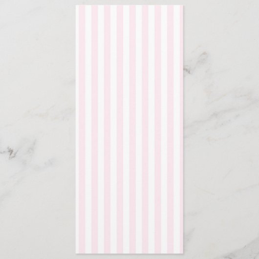 Menu Modern Minimal Minimalist Pink Stripes Red Wedding (Dos)