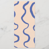 Menu Modern Retro Blue & Beige 'Let's Eat!' Wedding (Dos)