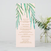 Menu Modern Tropical Beach Wedding (Debout devant)