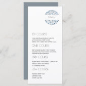 Menu Moderne 4 Parcours Floral Mariage (Devant / Derrière)