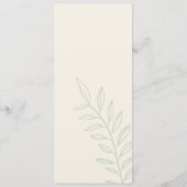 Menu Moderne automne brillant Floral Simple Mariage ivo (Dos)