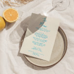 Menu Moderne Bleu Écrit à la main Mariage rétro tendanc<br><div class="desc">Un menu de dîner mariage moderne et coloré,  rétro et branché,  dans le bleu de la France. Ce qui présente le design modèle chic de crémeux laiteux arrière - plan et de la typographie manuscrite bleue. Un Parfait et assorti à toute la suite.</div>