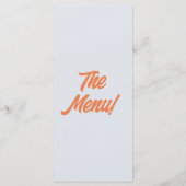 Menu Moderne Coloré Gras Funky Retro les années 70 Mari (Dos)