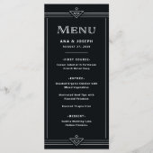 Menu Moderne Déco | Noir Riche (Devant)