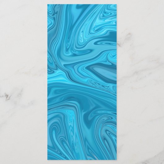 Menu Moderne Design tendance Bleu Vagues Abstrait Maria (Dos)