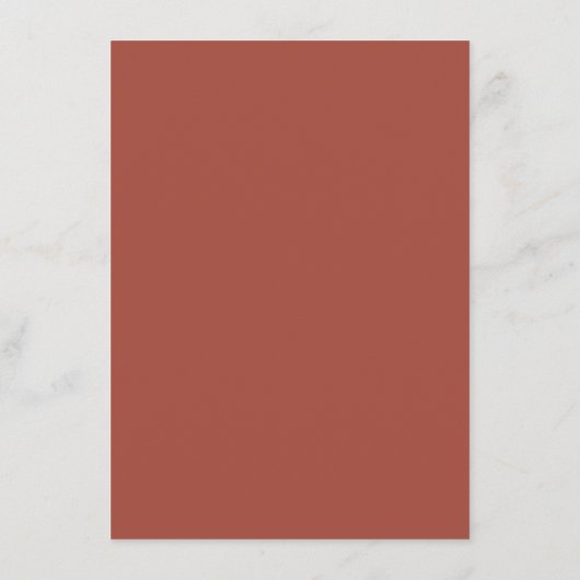 Menu Moderne élégant mariage rose neige (Dos)