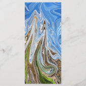 Menu Moderne minimal bleu ciel Whimsical Abstrait Maria (Dos)