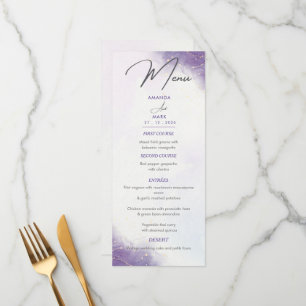 Menu Moderne minimaliste Lilac violet tendance