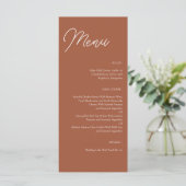Menu moderne Modèle en terre cuite Mariage (Debout devant)