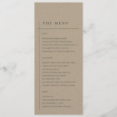 MENU MODERNE MODERNE MODERNE MARIAGE DE TYPOGRAPHIE DE  (Devant)