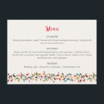 Menu Moderne Romantique Élégant Mariage de couronne flo<br><div class="desc">Belle Invitation à célébrer des occasions spéciales et des festivals vient avec digital et E-invitation selon votre demande. Nous aimerions reproduire nos conceptions pour fabriquer plusieurs produits comme des cartes rsvp, des enveloppes étiquettes, et plus encore. La personnalisation est disponible pour l'impression sur demande à l'adresse info@shamaurcreatif@gmail.com. Vous êtes impatients...</div>